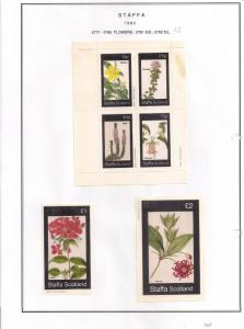 SCOTLAND - STAFFA - 1982 - Flowers #23 - Perf 4v, Souvenir, De Luxe Sheets - MLH