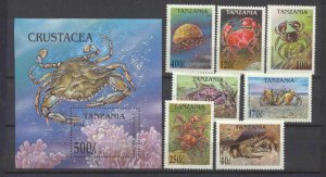 Tanzania 1295-1302 MNH Sealife SCV6.75