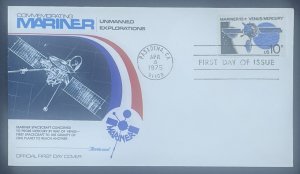 Scott 1557  FDC  Mariner 10, Venus Mercury   Fleetwood Cachet