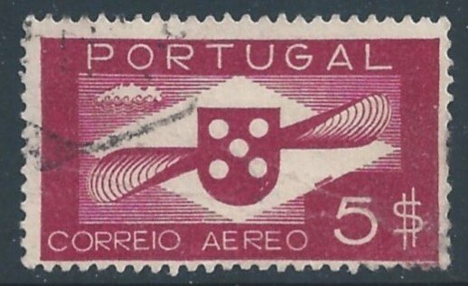 Portugal #C6 Used 5e Symbol of Aviation