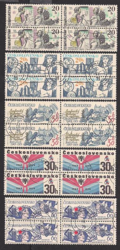 CZECHOSLOVAKIA SC# 2233-7 F-VF U 1979 BK/4