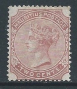 Mauritius #59 Mint No Gum 2c Queen Victoria - Wmk. 1