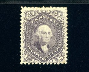 USAstamps Unused VF-XF US 1861 Washington Scott 70c OG MH Very Scarce +Cert