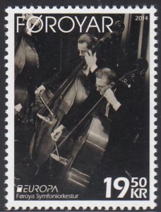 Faroe Islands 2014 MNH Sc #620 19.50k Bass players EUROPA