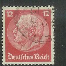 Germany #406, von Hindenburg, Used**-