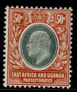 EAST AFRICA and UGANDA EDVII SG41, 50c grey-green & orange-brn, M MINT. Cat £20.