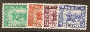 Bolivia Scott # 281-4   Mint  Never hinged