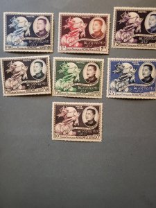 Stamps Laos Scott #18-22, C5-6 nh