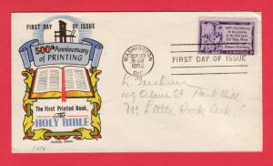 #1014 Gutenberg Bible - Fleugel  Cachet