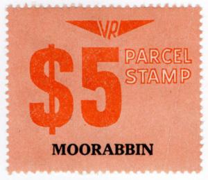 (I.B) Australia - Victoria Railways : Parcel Stamp $5 (Moorabbin)