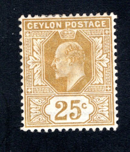 Ceylon #173,  F/VF, Unused, Original Gum, CV $6.00 ....  1290526