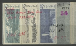 Sweden 853-7 ** mint NH (2301A 1979)