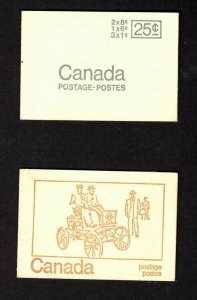 CANADA BK69 2 DIFFERENT COVER DESIGNS WITH PANES 544a