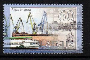 Latvia Sc 789 2011 Port of Riga stamp mint NH