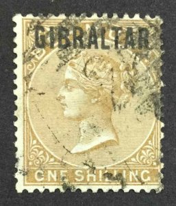 MOMEN: GIBRALTAR SG #7 1886 USED £375 LOT #62603