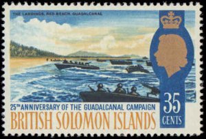 Solomon Islands #174-175, Complete Set(2), 1967, Military Related, Never Hinged