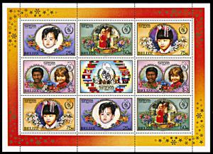 Belize 838-841, MNH miniature sheet, International Year of Peace