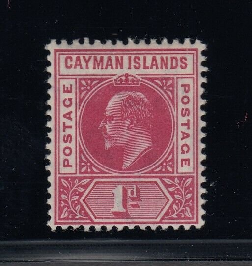 Cayman Islands, SG 9 var, MLH Slotted Frame variety