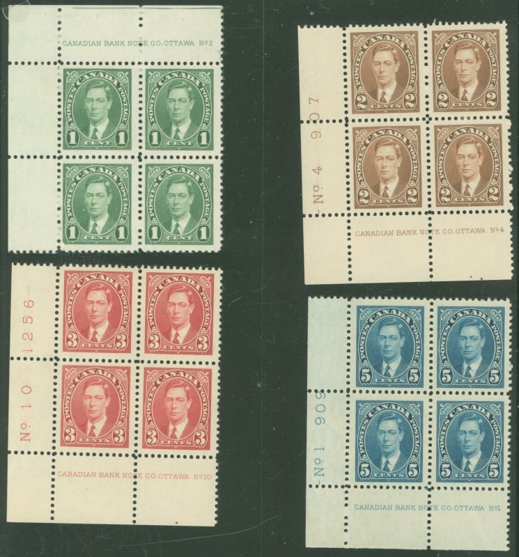 Canada #231/235 Unused Multiple