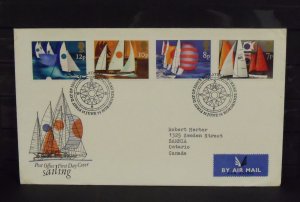 15461   GREAT BRITAIN   FDC # 745-748     Sailing