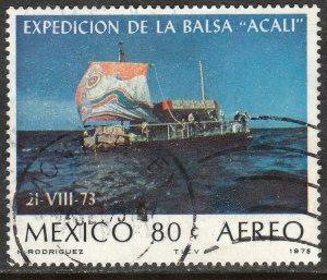 MEXICO C458 Transatlantic voyage of Acali raft USED. F-VF. (1313)