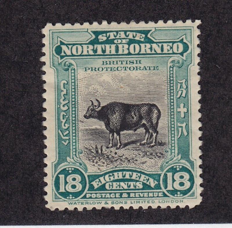 North Borneo Scott # 147 VF OG mint previously hinged cv $ 120 ! see pic !