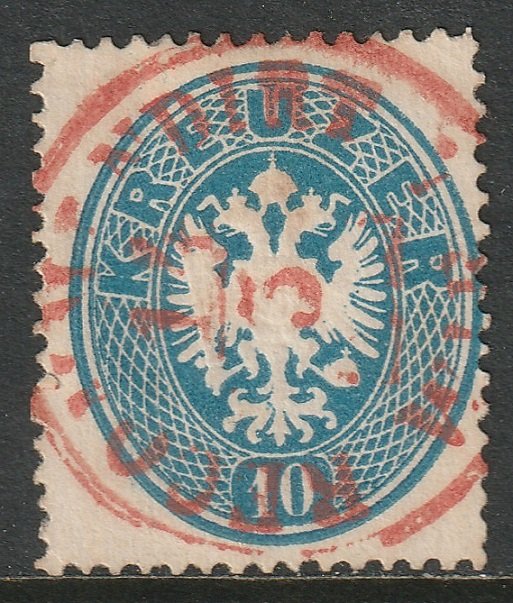 Austria 1863 Sc 20 used Recommandirt Wien CDS