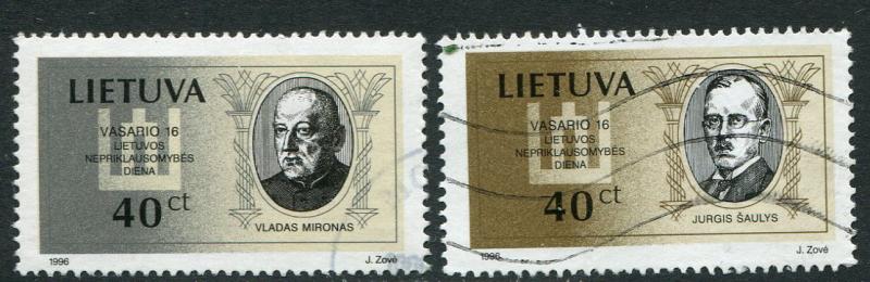 Lithuania #536-7 Used