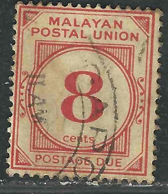 Malaya J9 SG D9 Used VF 1936 SCV $5.00