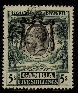 GAMBIA GV SG141, 5s green-yellow, FINE USED. Cat