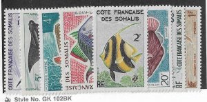 French Somali Coast Sc #275-282 set of 8 NH VF