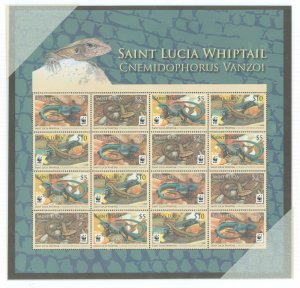 St. Lucia #1254a Mint (NH) Multiple (Fauna) (Wildlife)