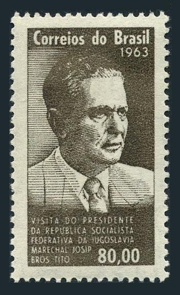 Brazil 965,MNH.Michel 1043. Visit of Marshal J.B.Tito of Yugoslavia,1963.