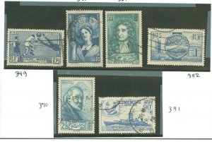 France #349-352/370-371 Used Single