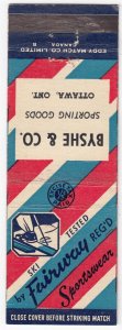 Canada Revenue 1/5¢ Excise Tax Matchbook FAIRWAY REG'D SPORTSWEAR