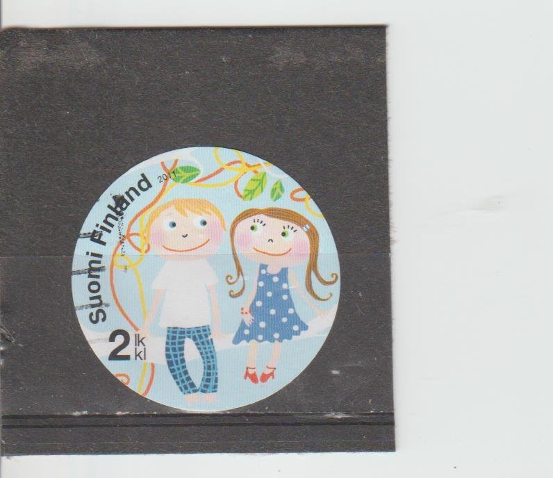 Finland  Scott#  1382e  Used  (2011 Boy and Girl on a Branch)