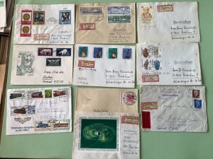 German Democratic Republic postal stamps covers 10 items Ref A1446