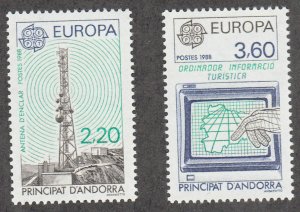 Andorra-French - 1988 - SC 363-64 - LH - Europa