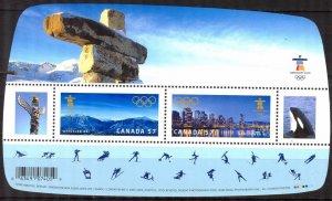 Canada 2010 Olympics Games Vancouver Buildings Mi. Bl.122 MNH