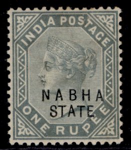 INDIAN STATES - Nabha QV SG29, 1r slate, M MINT. Cat £24.