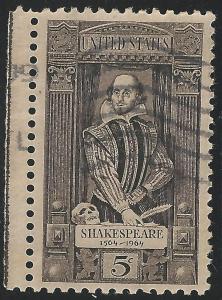 US #1250 5c William Shakespeare