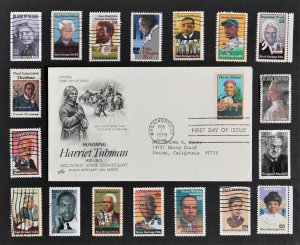 US Black Heritage Stamps Collection Black History 18 Used Single Stamps + Cover