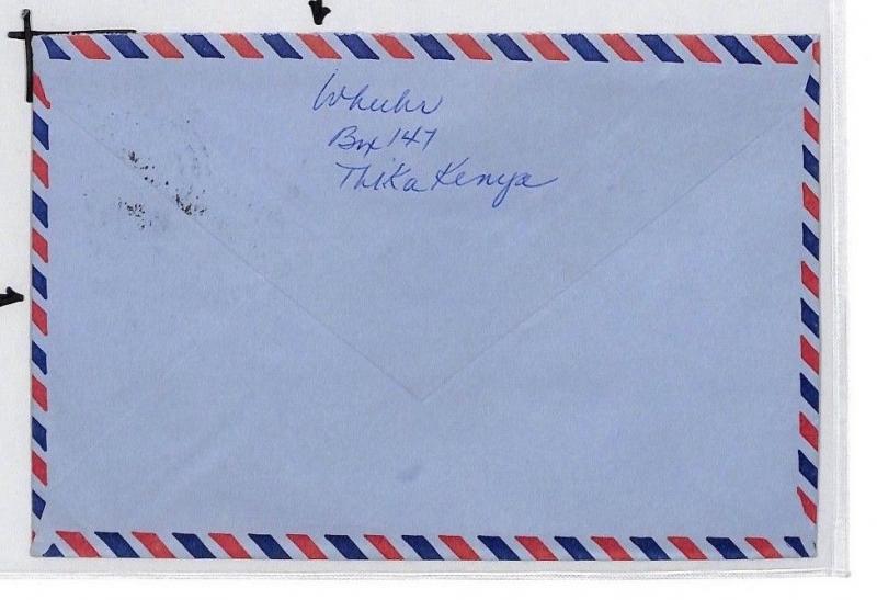 CE171 Kenya *THIKA* KUT Stamp Air Mail Cover