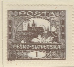 1919 Czechoslovakia A5P64F34 1h Perf 13 3/4mh*-