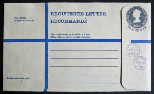 Isle of Man Registered Letter Lot of 3 Uprated; Unused