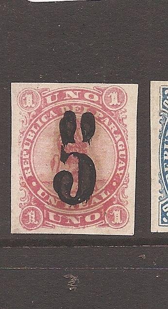 Paraguay 1878 Lion SC 4 MOG (5cba)