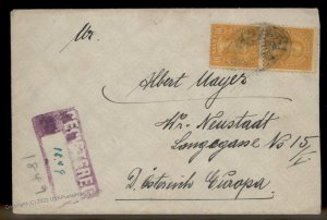 USA 1929 New York Registered Wiener Neustadt Vienna Austria Cover 88932