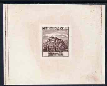 Czechoslovakia 1936 Die Proof of undenominated PALANOK CA...