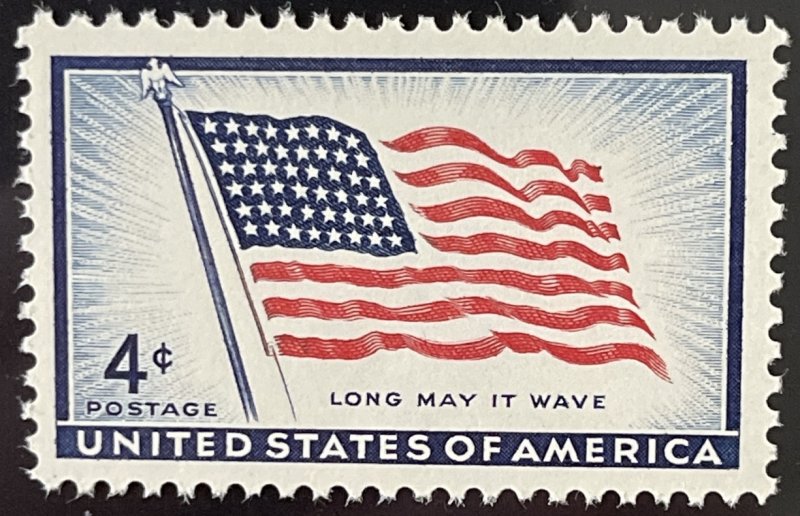 Scott #1094 1957 4¢ 48-Star Flag MNH VF/XF