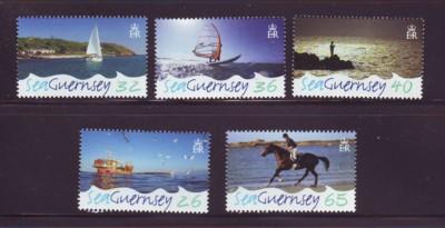 Guernsey Sc 875-9 2005 Sea Guernsey stamp set mint NH